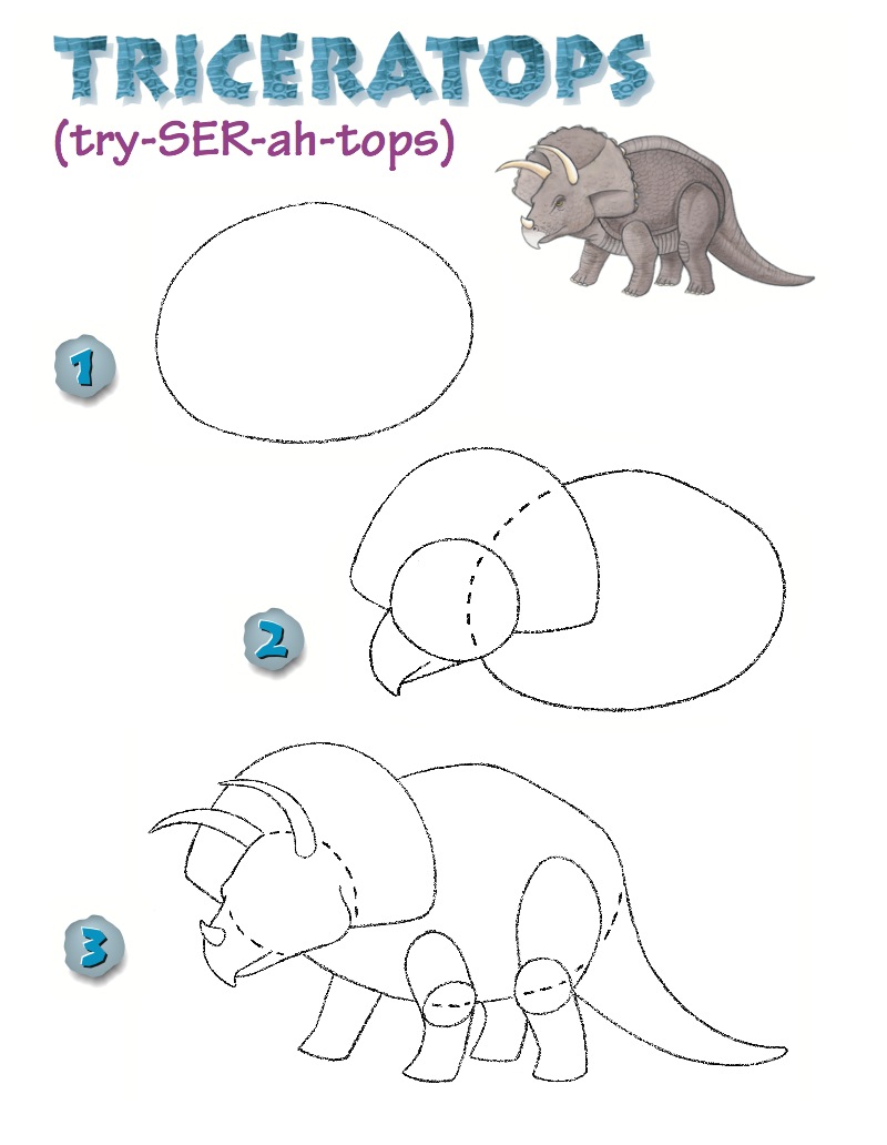 Let's Draw Dinosaurs — page 1