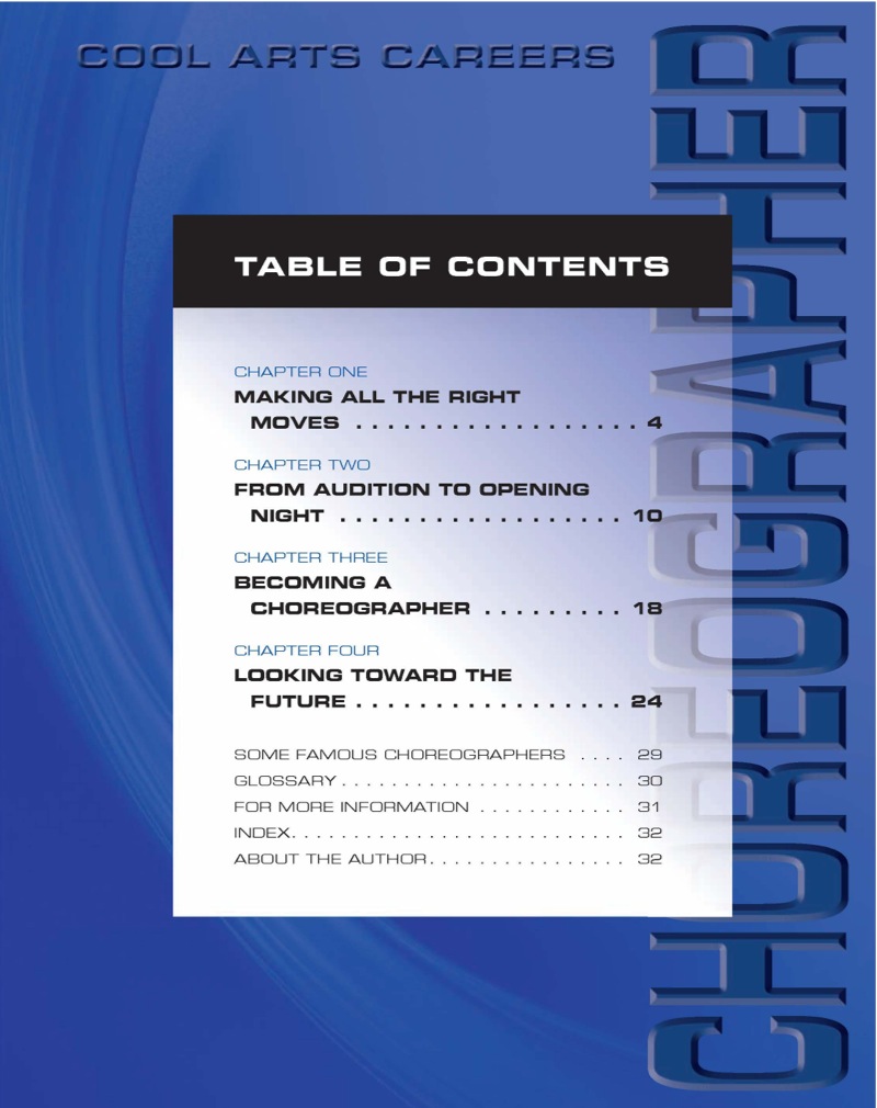 Choreographer book cover