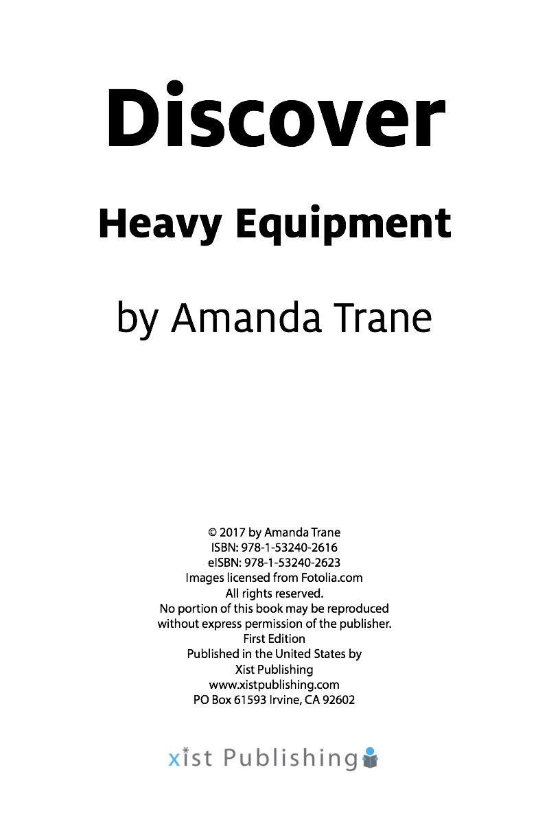 Discover Heavy Equipment book cover