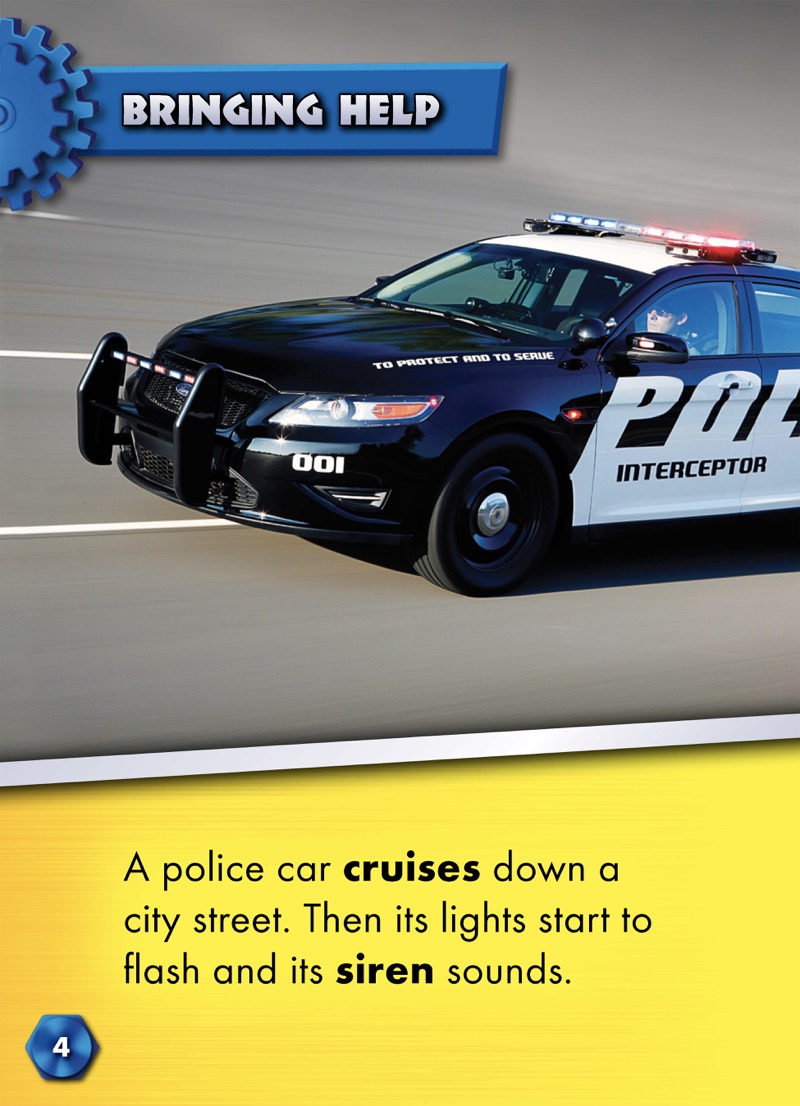 Mighty Machines in Action: Police Cars — page 1