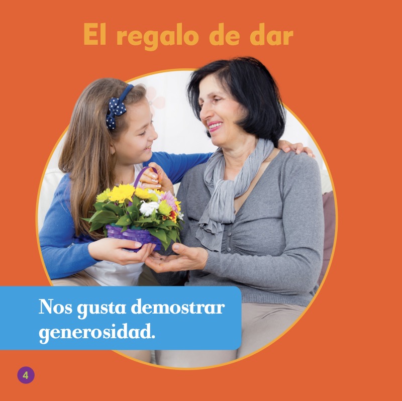 Construyendo el carácter: Actos generosos — page 1