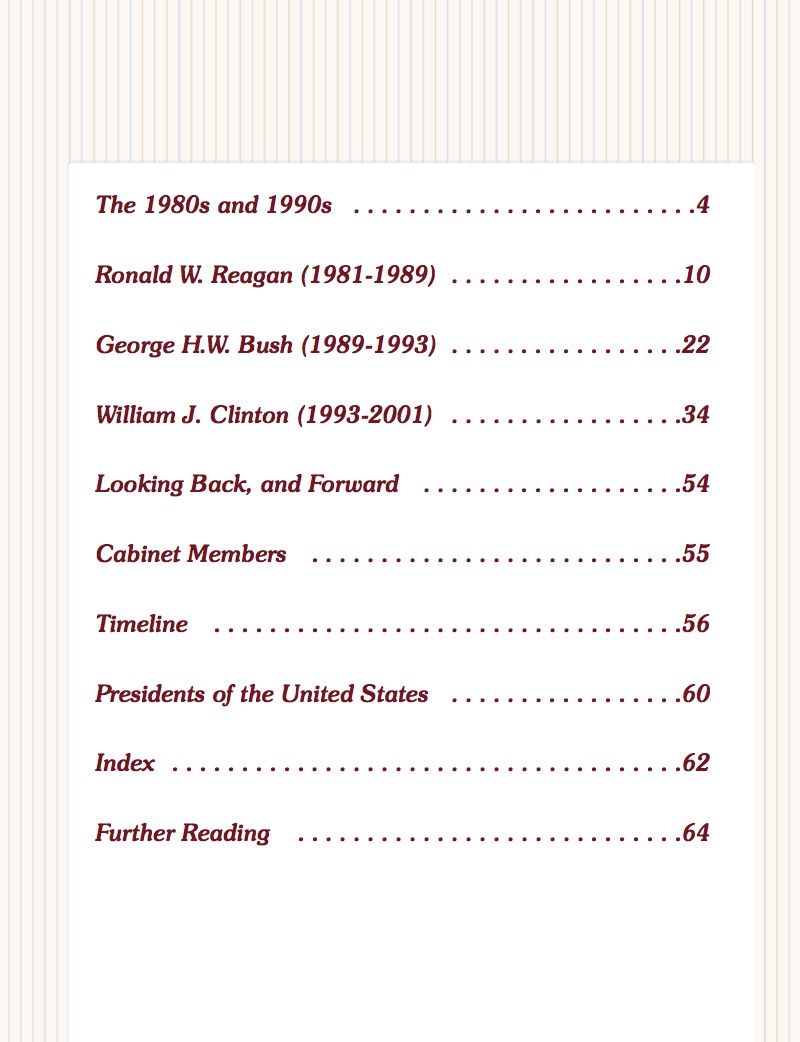 President Encyclopedia 1981-2001 book cover