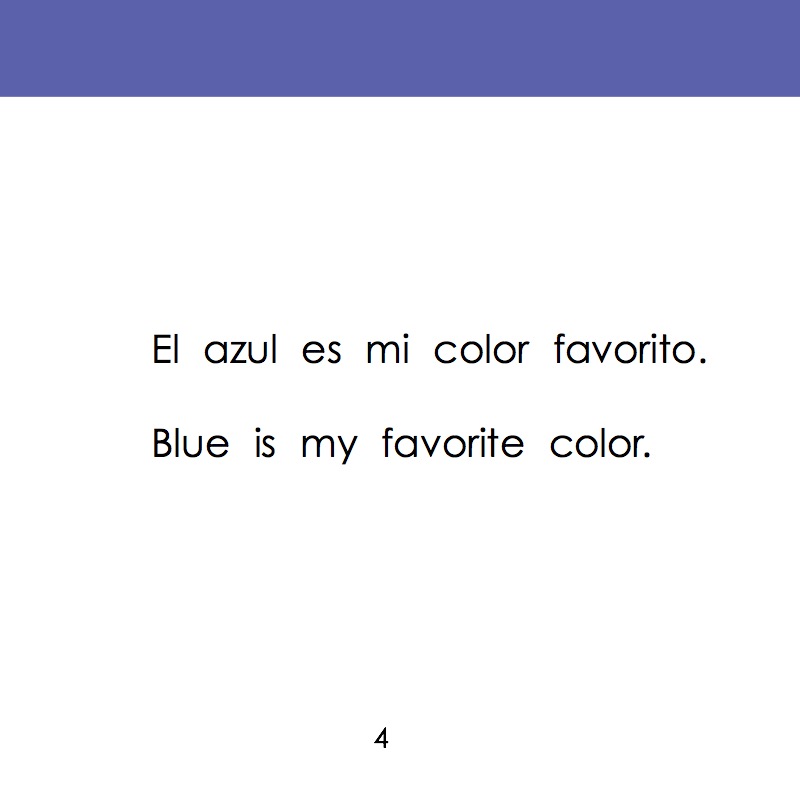 Colores: Azul (Colors: Blue) — page 1