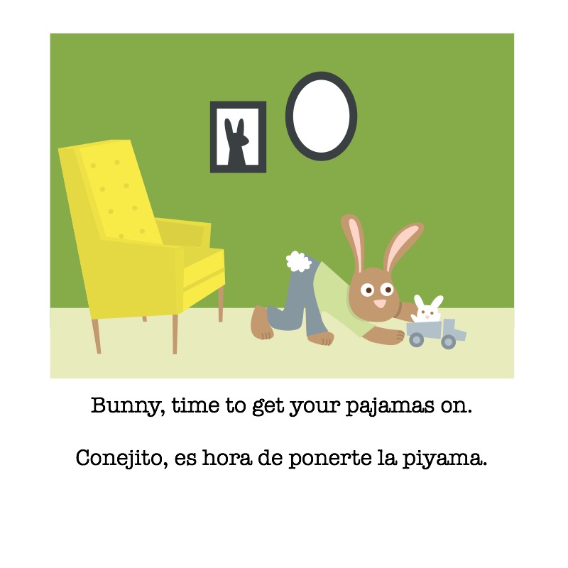 Time for Bed, Bunny / ¡Hora de dormir, conejito! — page 1