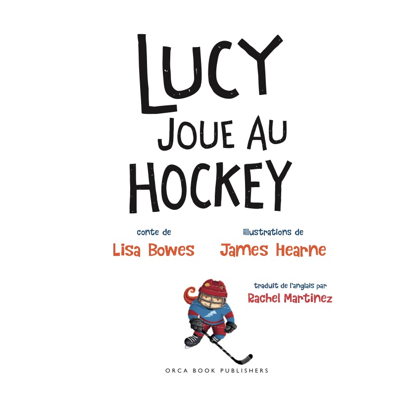 Lucy joue au hockey book cover