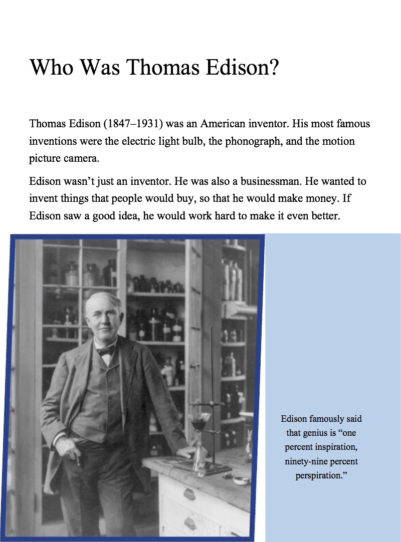 Thomas Edison — page 1