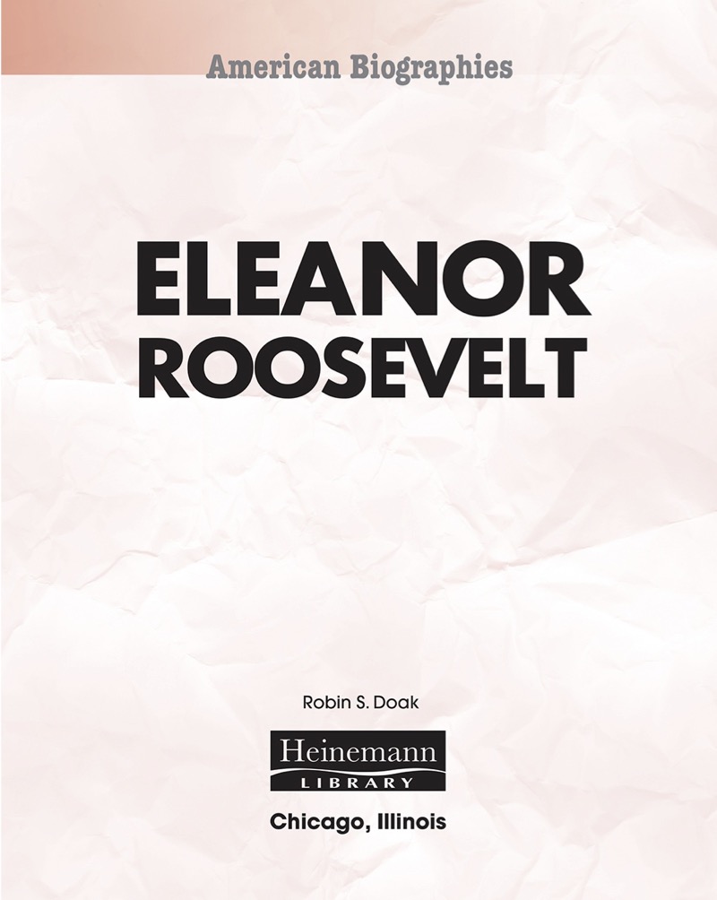 Eleanor Roosevelt book cover