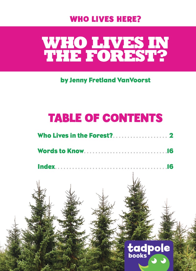 Who Lives in the Forest? book cover