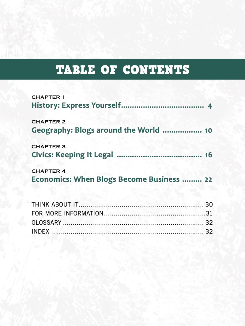 Blogging book cover