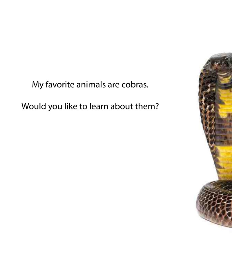 My Favorite Animal: Cobras — page 1
