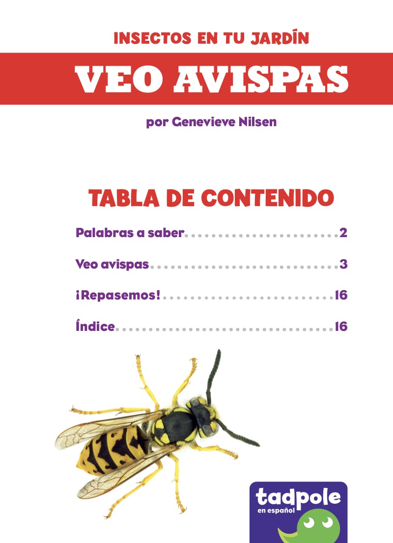 Insectos en tu jardín: Veo avispas book cover