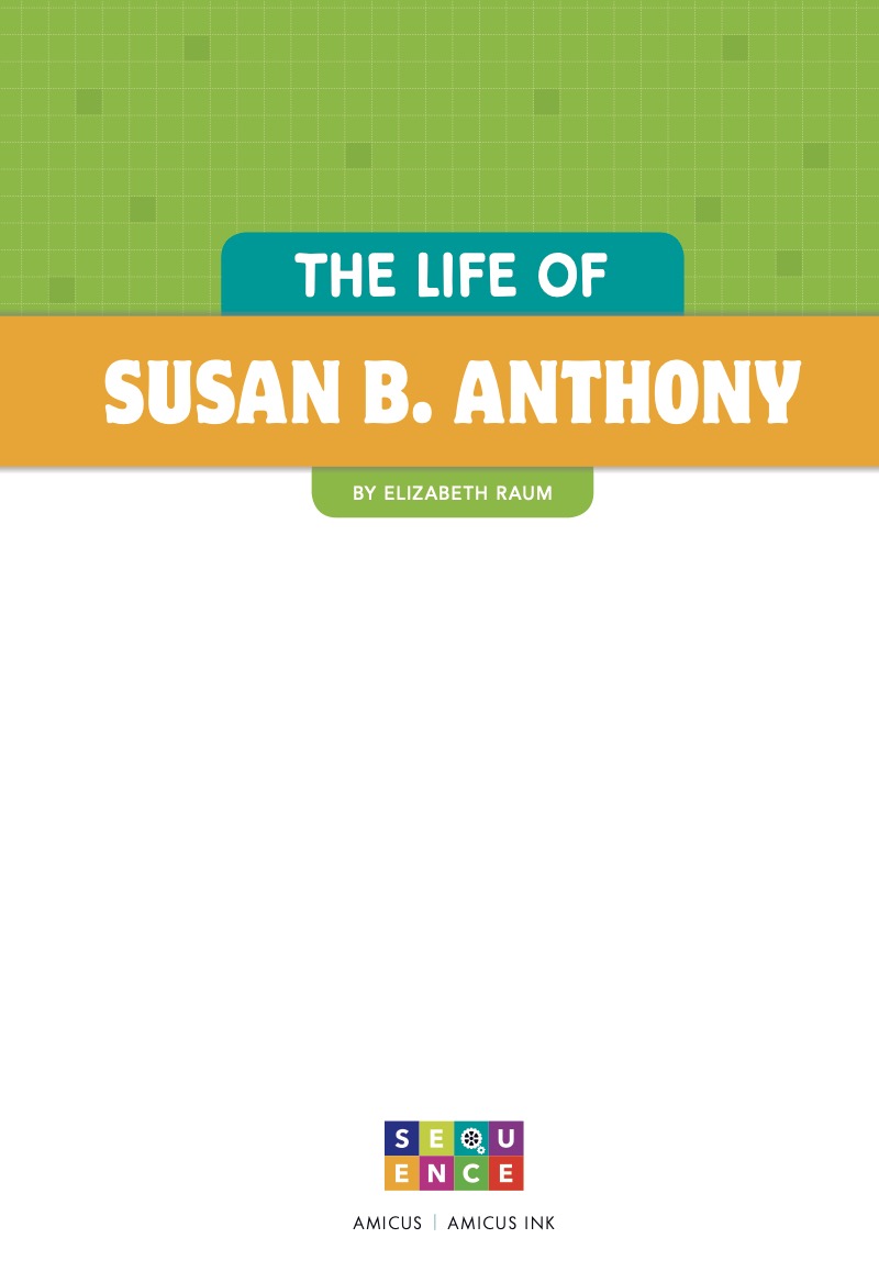 The Life of Susan B. Anthony book cover