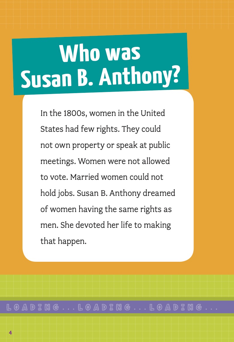 The Life of Susan B. Anthony — page 1
