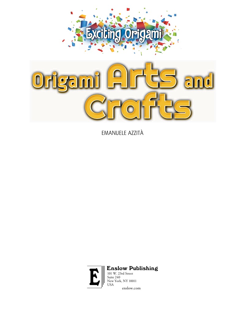 Origami Arts and Crafts book cover