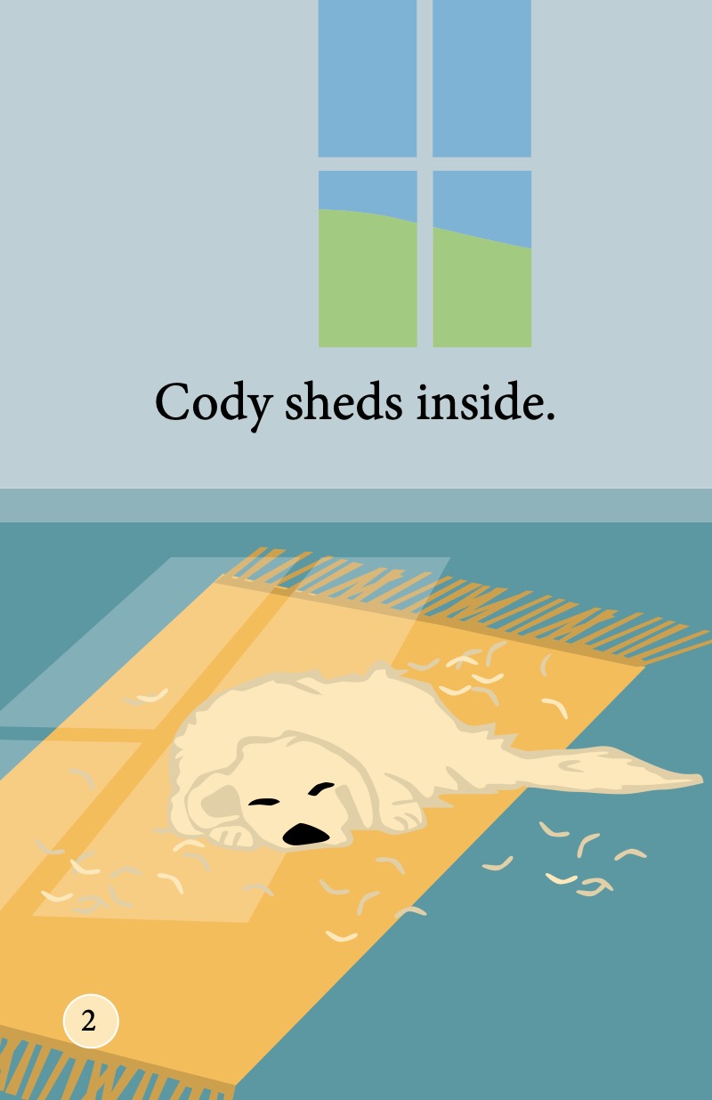 Cody the Dog: Cody Sheds Everywhere — page 1