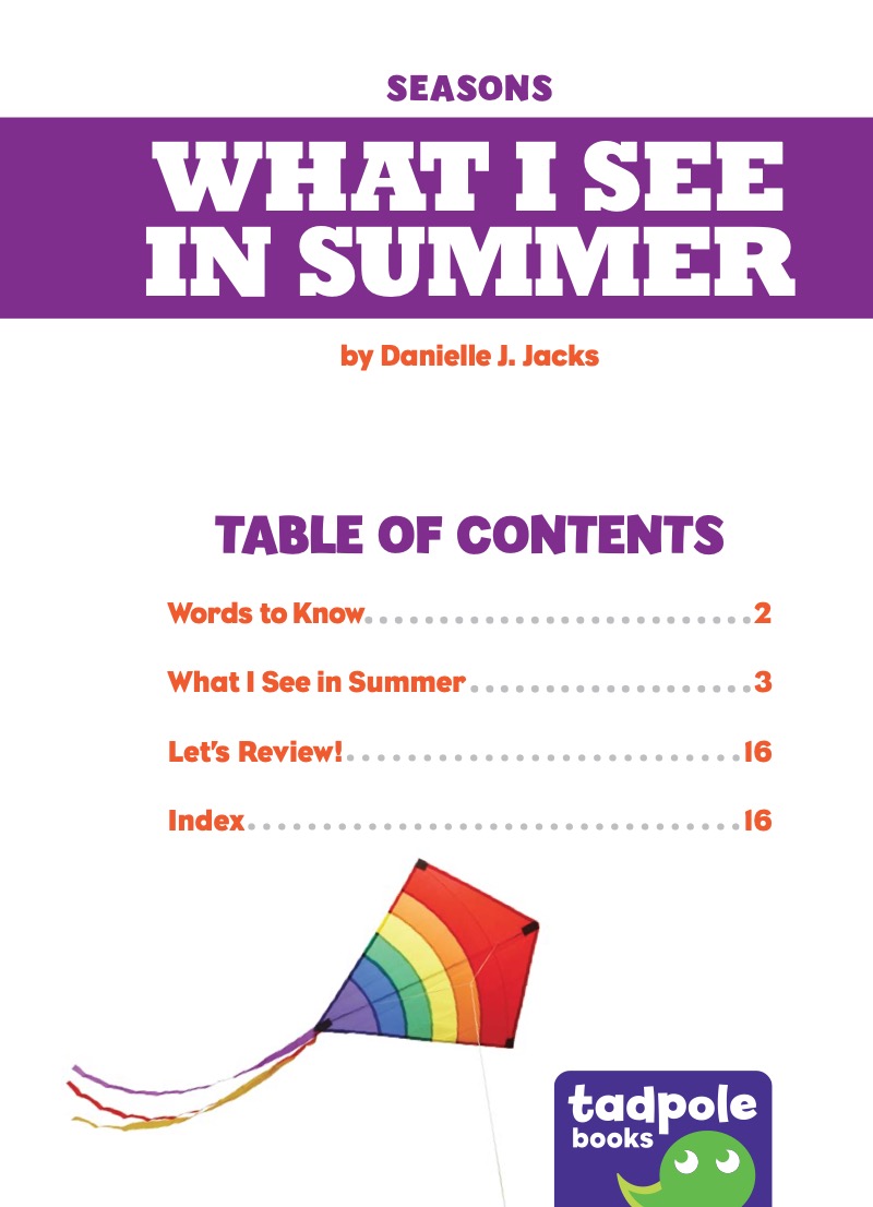 Seasons: What I See in Summer book cover