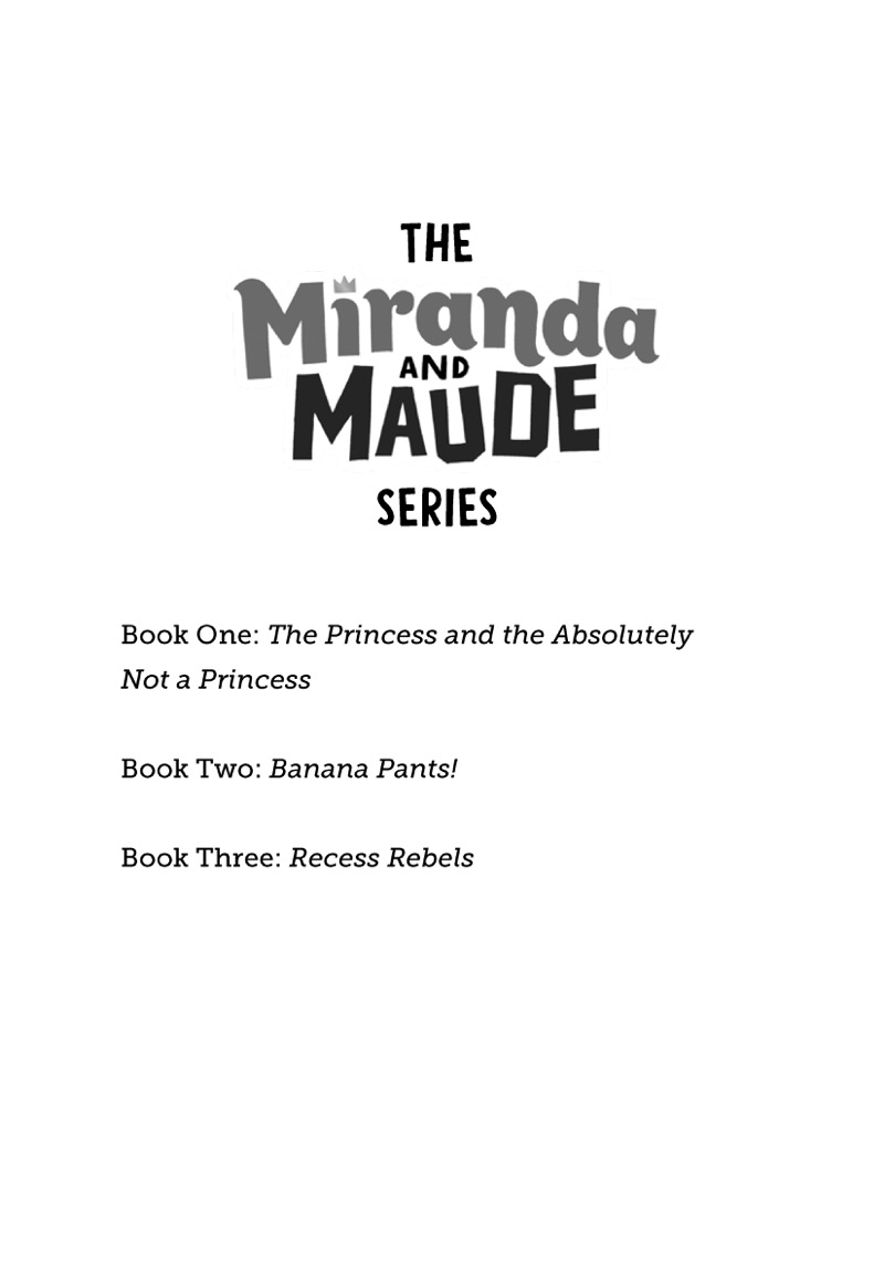 Miranda and Maude #3: Recess Rebels — page 1