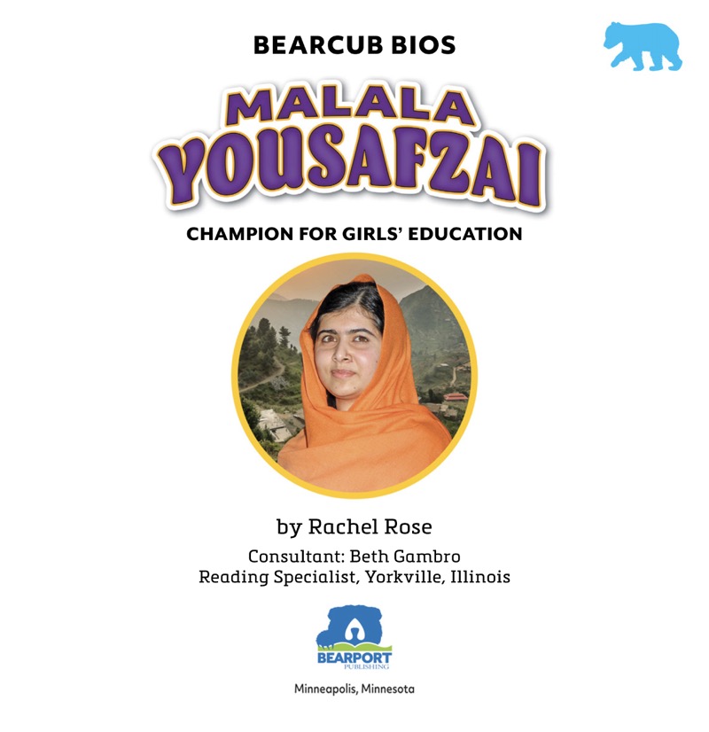 Malala Yousafzai: Champion for Girls' Education book cover