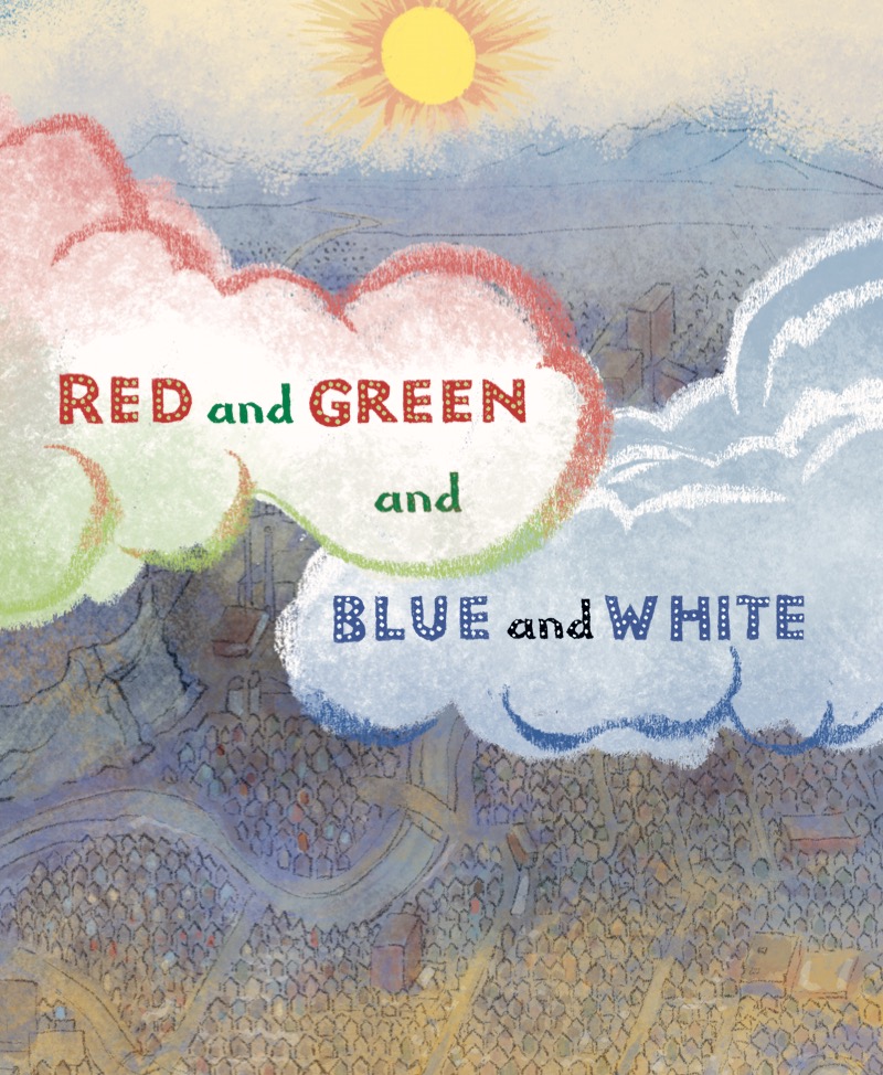 Red and Green and Blue and White book cover