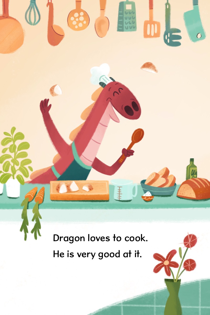 Kitty and Dragon: Kitty Cooks Dinner — page 1