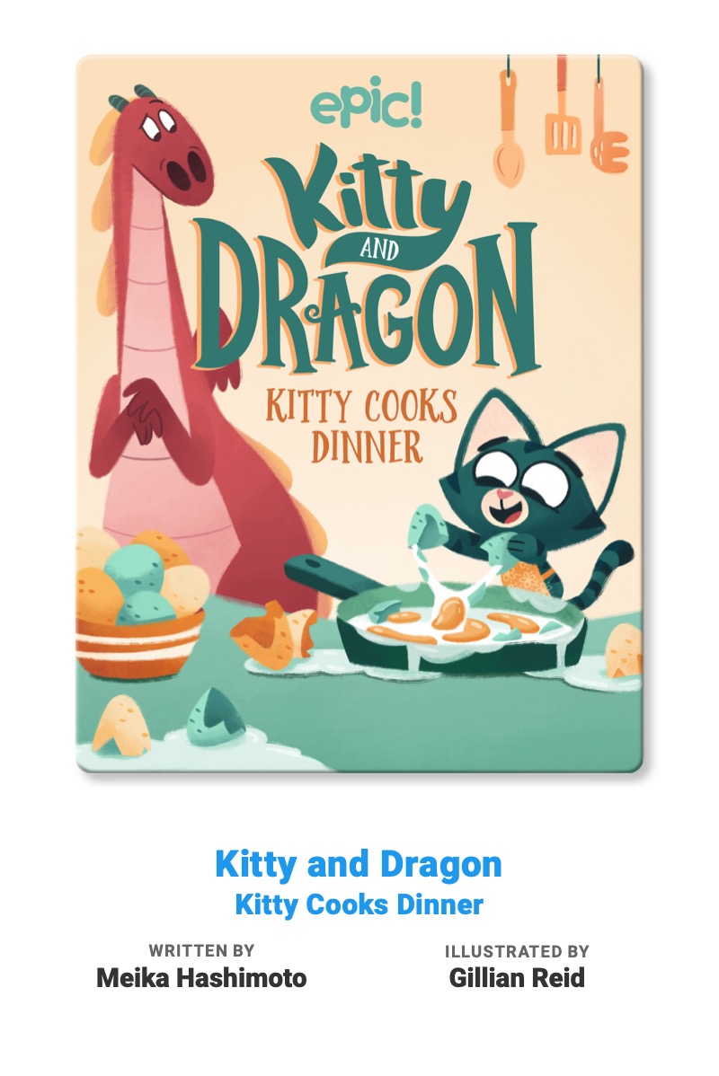 Kitty and Dragon: Kitty Cooks Dinner book cover