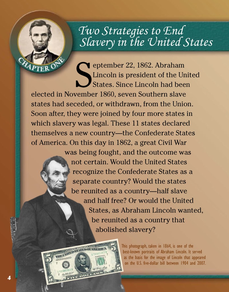 Abraham Lincoln: The Great Emancipator — page 1