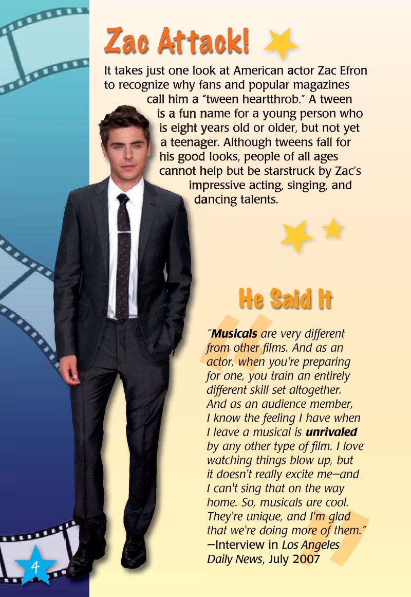 Zac Efron (Superstars!) — page 1