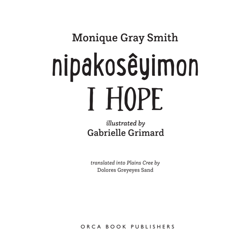 I Hope / nipakosêyimon book cover