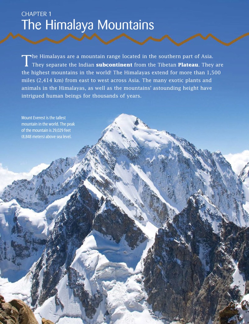 The Himalayas (Mountains Around the World) — page 1