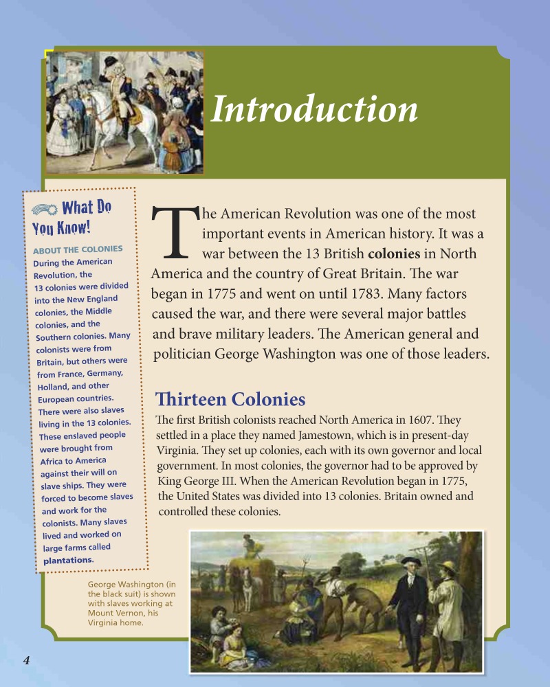 George Washington: Hero of the American Revolution — page 1