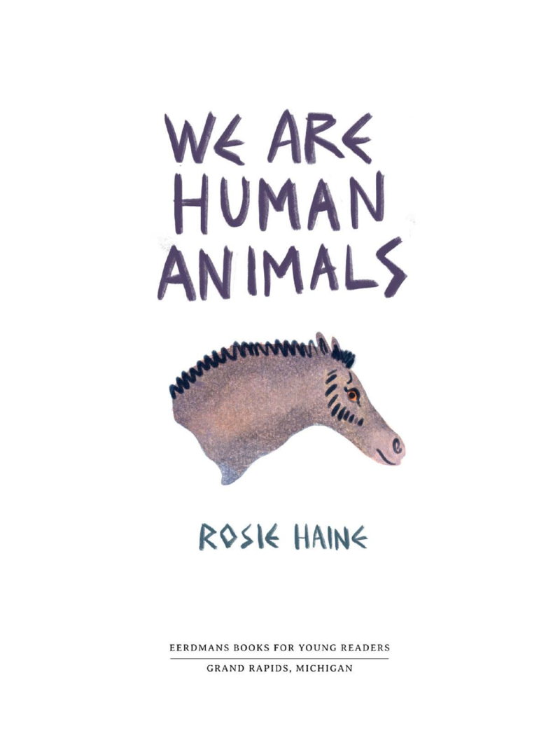 We Are Human Animals book cover