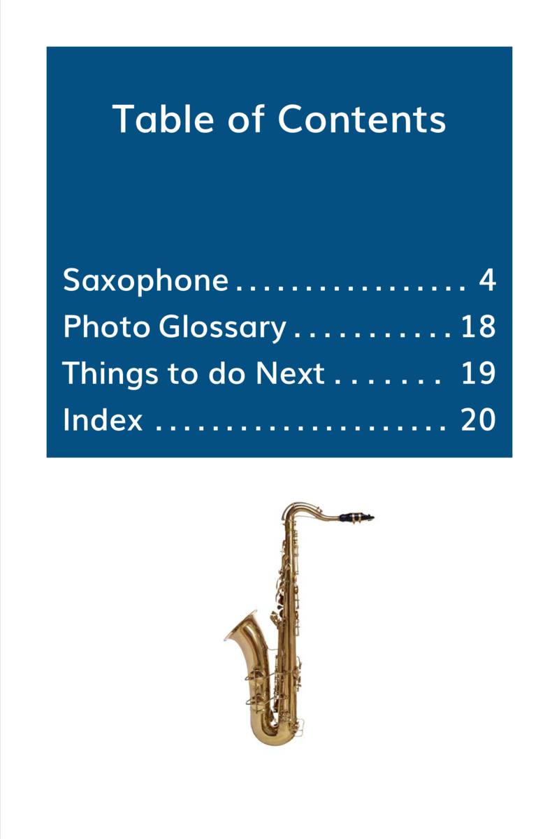 Discover Musical Instruments: Saxophone book cover