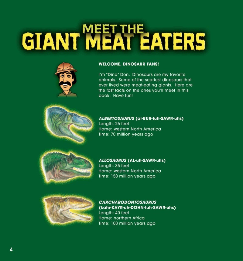 Giant Meat-Eating Dinosaurs — page 1