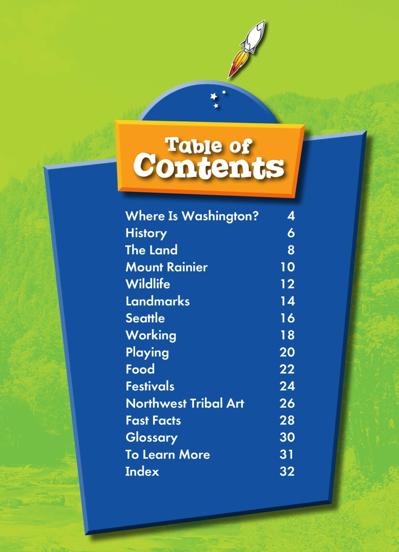 Exploring the States: Washington book cover