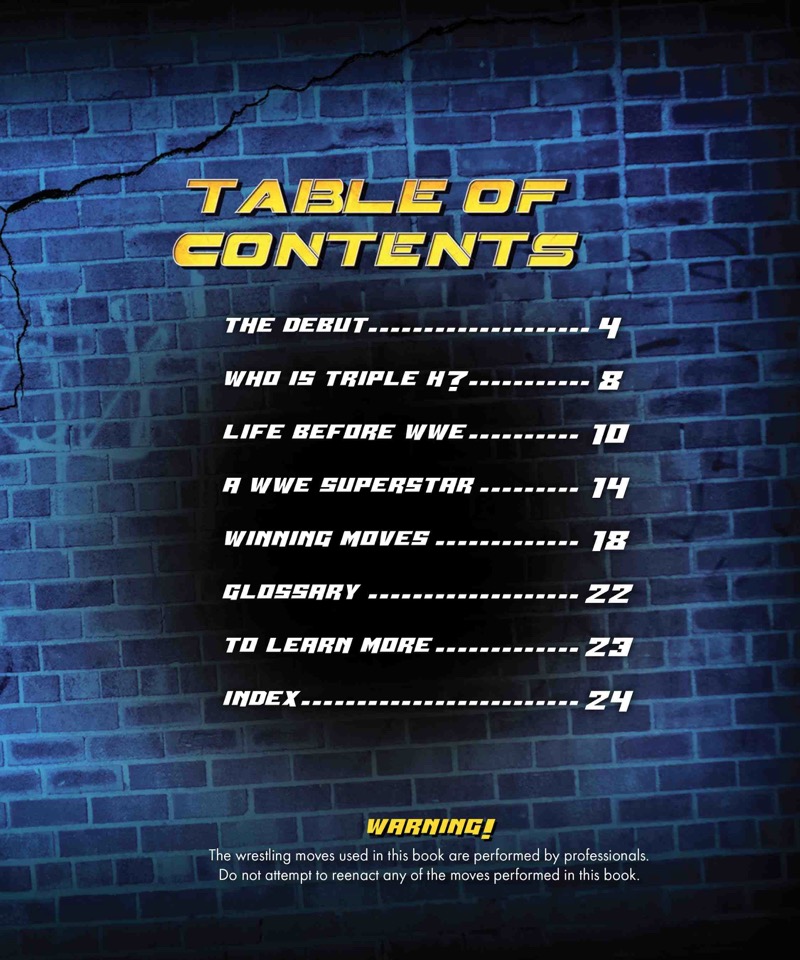 Wrestling Superstars: Triple H book cover