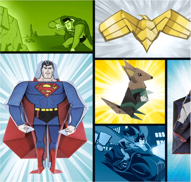 DC Super Heroes Origami: 46 Folding Projects for Batman, Superman, Wonder Woman, and More! — page 1