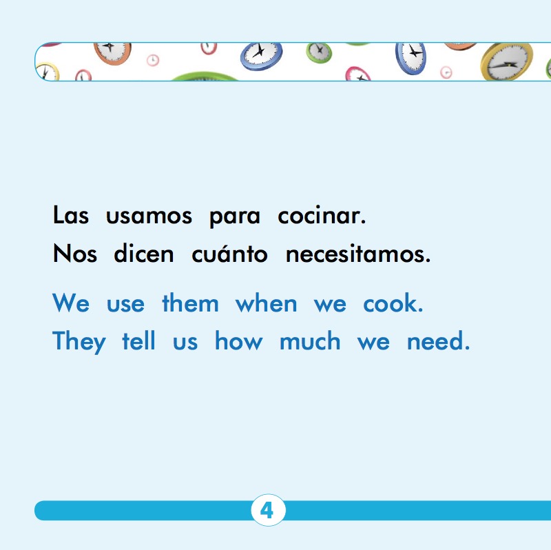 Cucharaditas, Cucharadas Y Tazas (Teaspoons, Tablespoons, and Cups: Measuring) — page 1