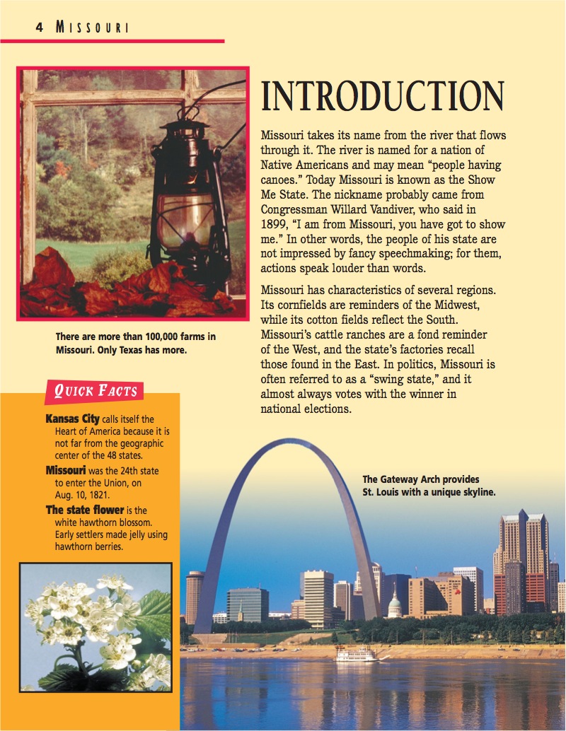 Missouri: The Show Me State — page 1