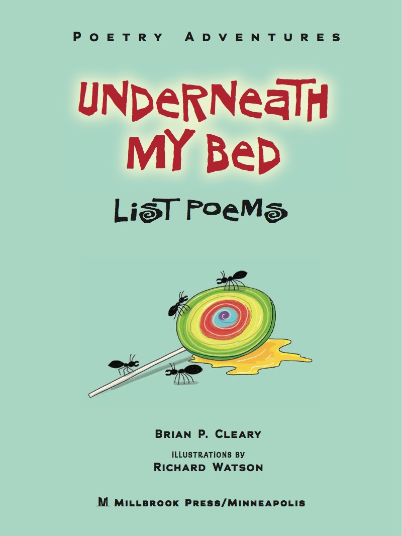 Underneath My Bed: List Poems book cover