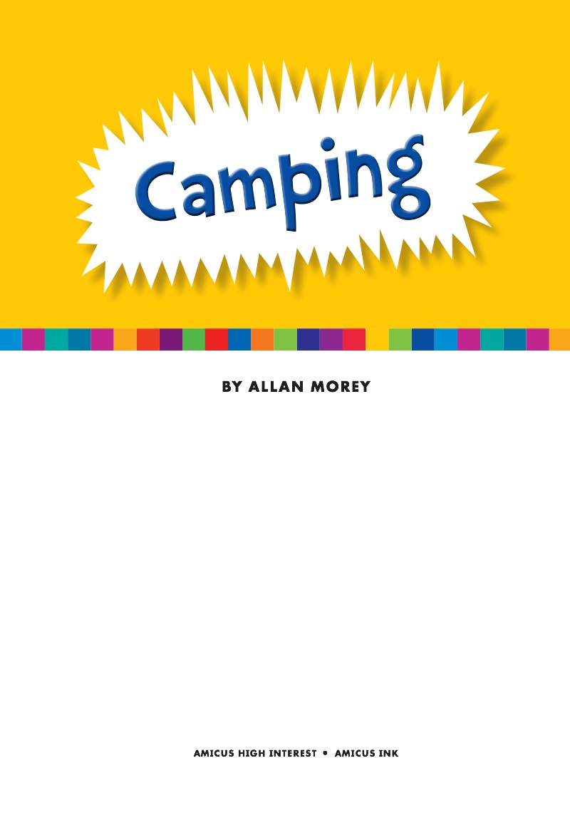 Camping book cover