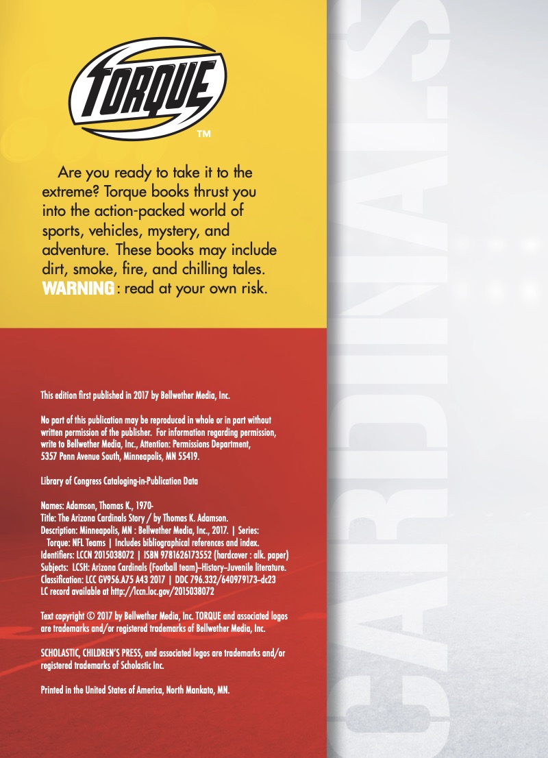 The Arizona Cardinals Story — page 1