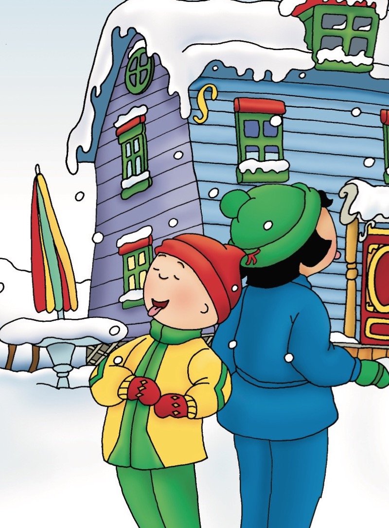 Caillou et le bonhomme de neige — page 1
