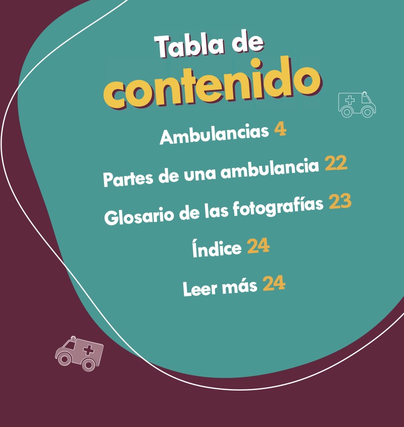 Ambulancias en acción (Ambulances on the Go) book cover