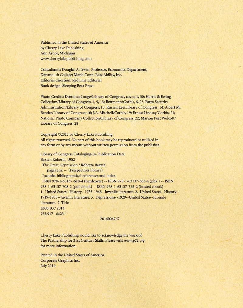 The Great Depression — page 1