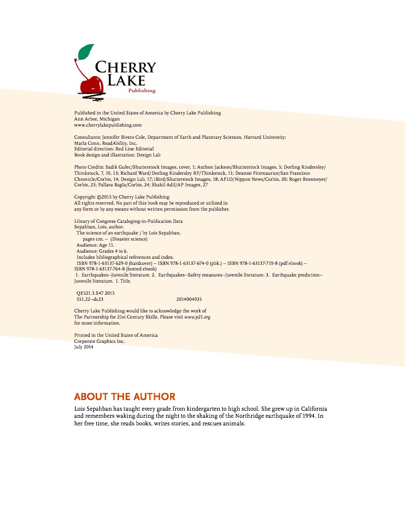 The Science of an Earthquake — page 1