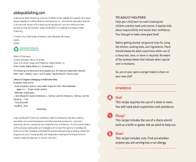 Super Simple Bar Cookies: Easy Cookie Recipes for Kids! — page 1