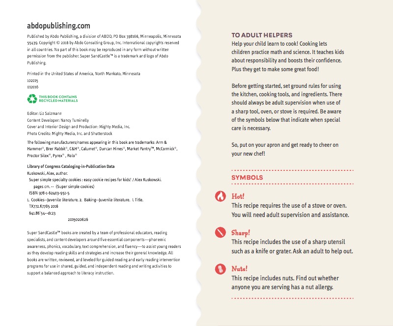 Super Simple Specialty Cookies: Easy Cookie Recipes for Kids! — page 1