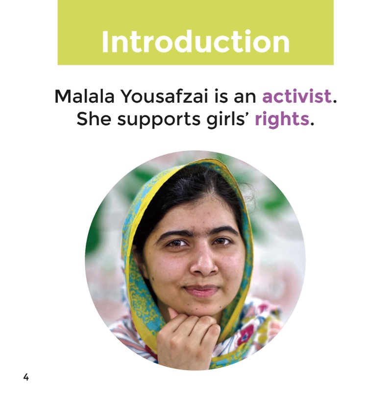 Malala Yousafzai — page 1
