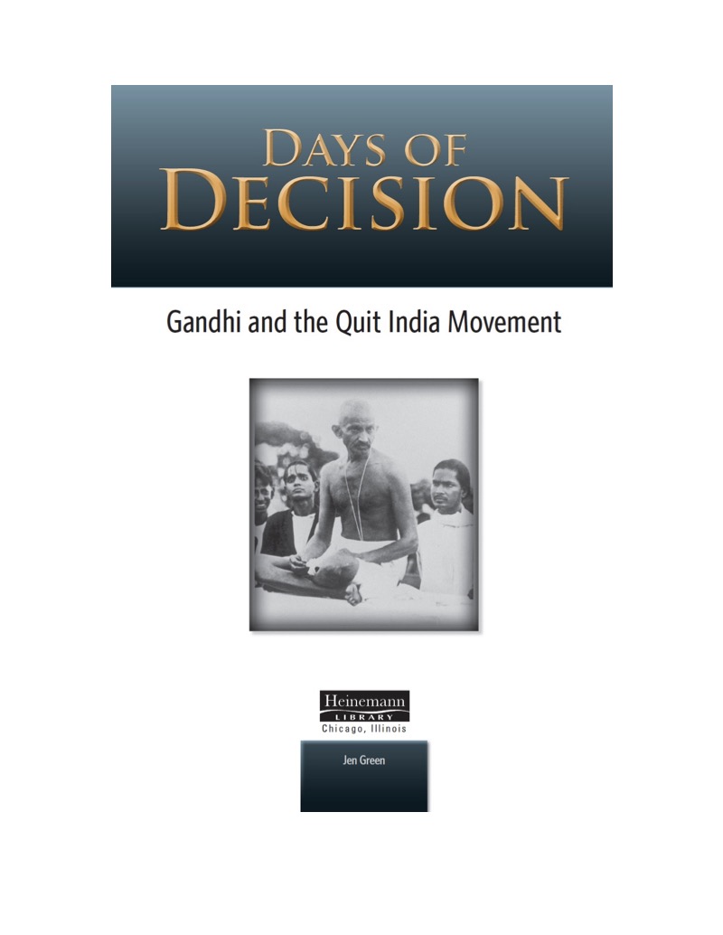 Gandhi and the Quit India Movement book cover