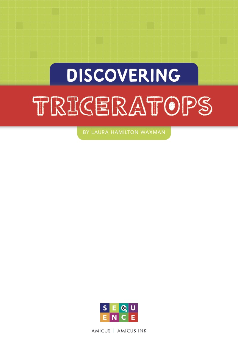 Discovering Triceratops book cover